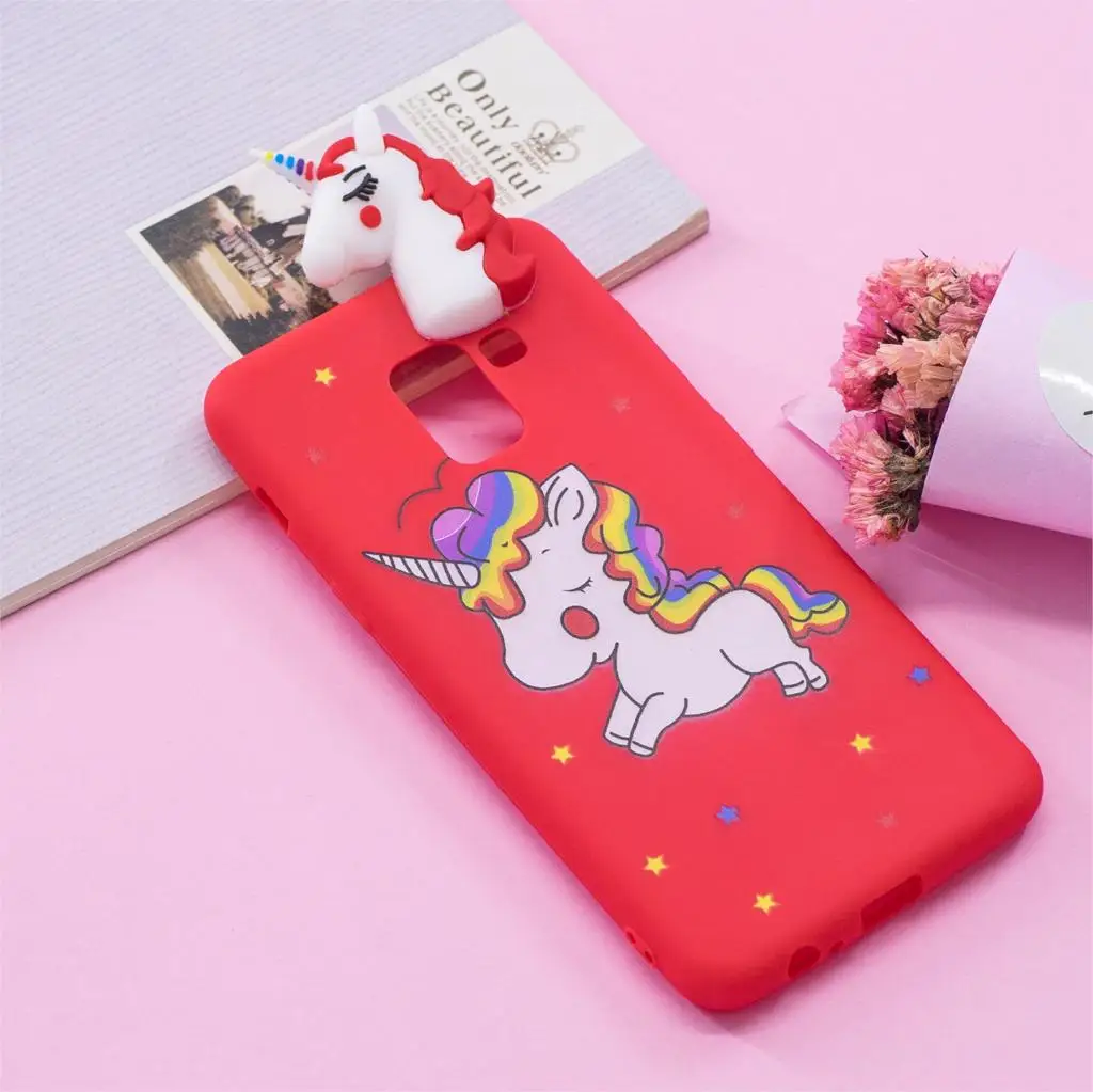 For Samsung Galalxy A8 (2018) 3D Doll Unicorn Panda TPU POP Soft Phone Case Cover |