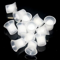 100pcsbag professional permanent makeup tattoo ink pigment cups with sponge
