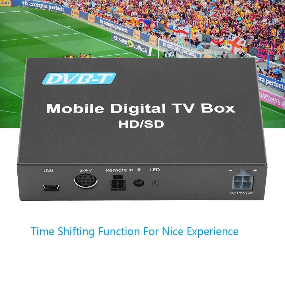 DVB-T HD/SD цифровая Автомобильная ТВ-приставка аналоговый тюнер приемник сигнала
