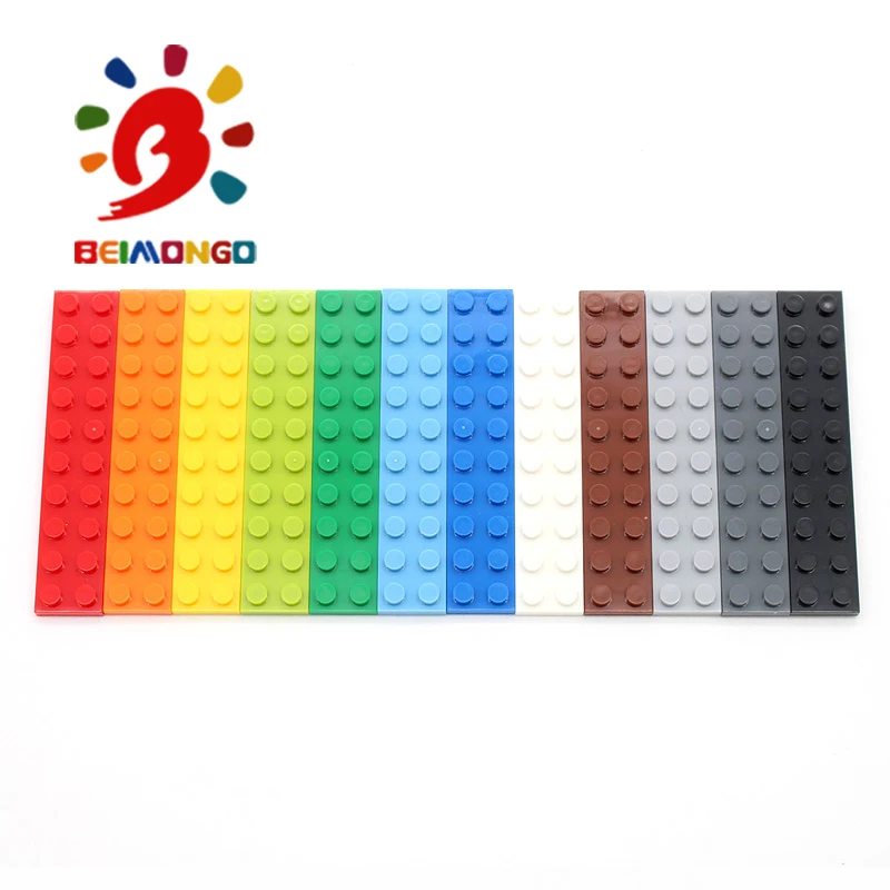 Бесплатная доставка! BEIMONGO блоки пластина 2x10 строительные 50 шт. обучающие и