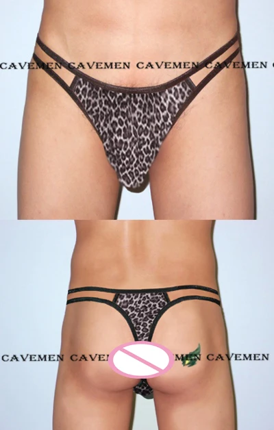 Wild full Leopard T pants * 1080 сексуальное мужское нижнее белье T-Back стринги брюки Бесплатная
