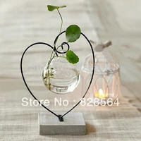 wedding decoration home decorations explosion models heart shaped glass vase glass flower hydroponic fresh home decor