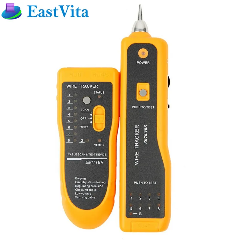 

EastVita JW-360 jw360 LAN Network Cable Tester Cat5 Cat6 RJ45 UTP STP Line Finder Telephone Wire Tracker Diagnose Tone Tool r20