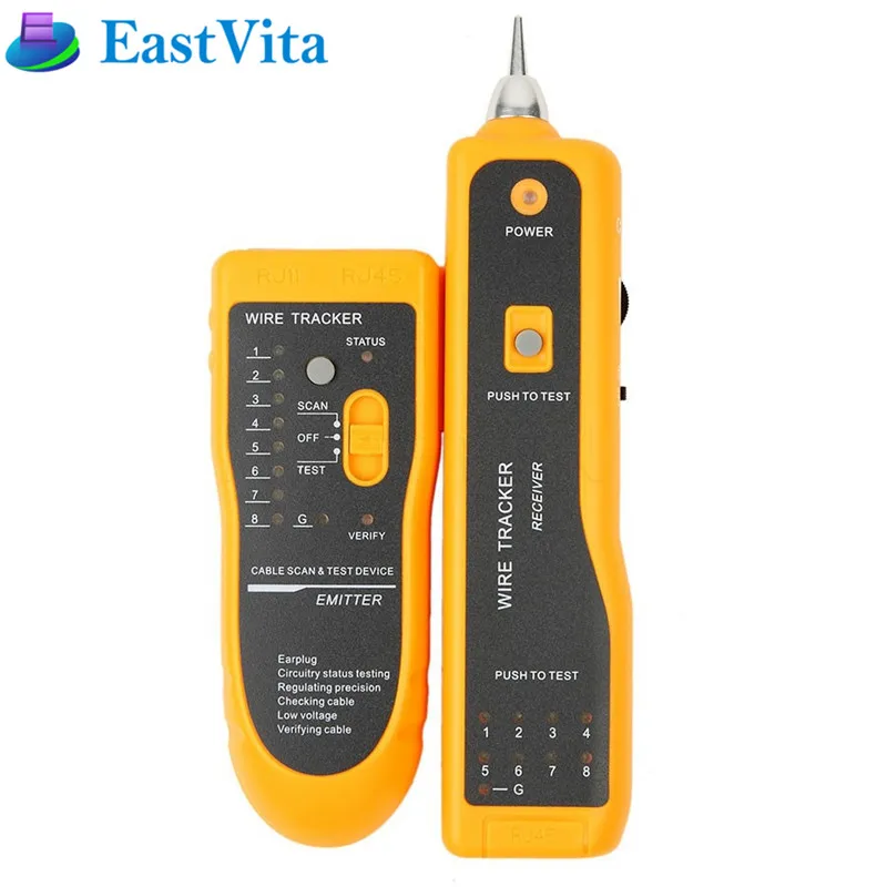 Кабельный тестер BEESCLOVER jw360 LAN кабельный Cat5 Cat6 RJ45 UTP STP Line Finder телефонный трекер