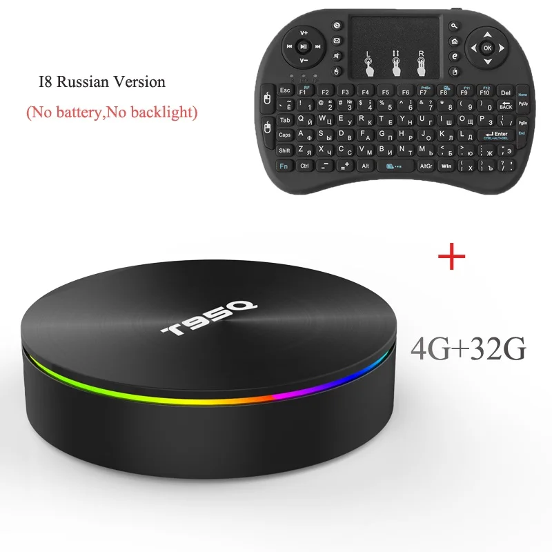 4G64G add English I8 ТВ-бокс Wechip T95Q 4G+ 64G Android 9,0 LPDDR3 Amlogic S905X2 четырехъядерный 2,4G+ 5 GHz Wifi BT4.1 1000 M H.265 4 K 4G+ 32G медиаплеер - Цвет: 4G64G add English I8