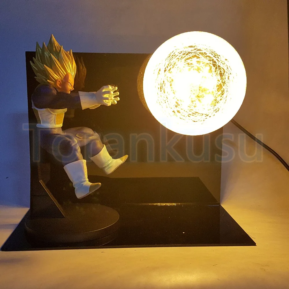 Dragon Ball Z Figure Vegeta Super Saiyan Final Flash DIY Display Set Anime DBZ Led Lighting Lamp Model DIY168 | Игрушки и хобби