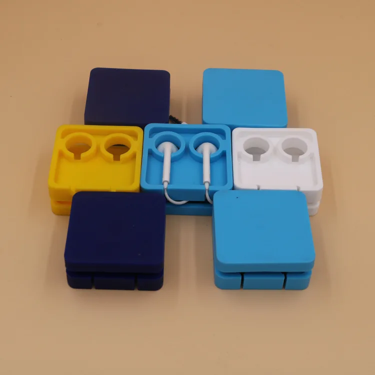 50 шт. новые силиконовые наушники устройство для сматывания шнура питания и