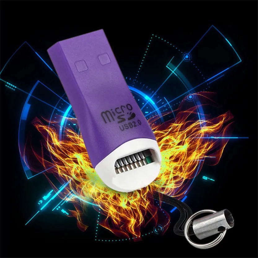 Новый высокоскоростной USB 2 0 Мини Micro SD T-Flash TF M2 Устройство для чтения карт памяти