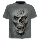 Брендовая футболка с черепом одежда с рисунком крови забавная одежда футболки в стиле хип-хоп 3D топы Мужские футболки с коротким рукавом Мужская Мода Homme дропшиппинг