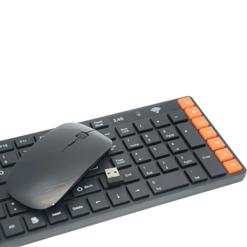 P 2 4 GHz Беспроводная клавиатура мышь комплект мультимедийная и оптическая комбо