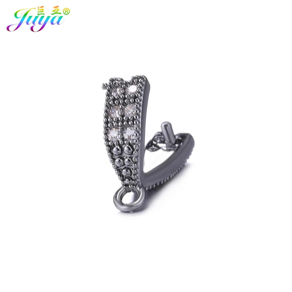 Juya DIY золото/серебро Цвет зажим Крючки Аксессуары для ручной работы кристалл Агат