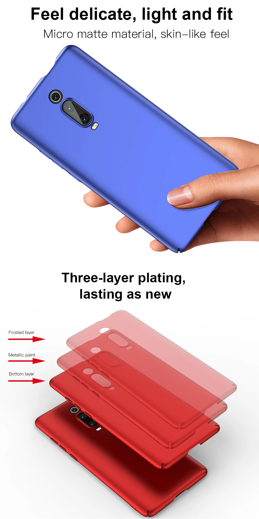 KEYSION mi cro матовый чехол для телефона для Xiaomi mi 9T 9T Pro mi 9 SE 8 A3 lite CC9e жесткая задняя крышка для Red mi K20 K20 Pro Note 7 8 Pro
