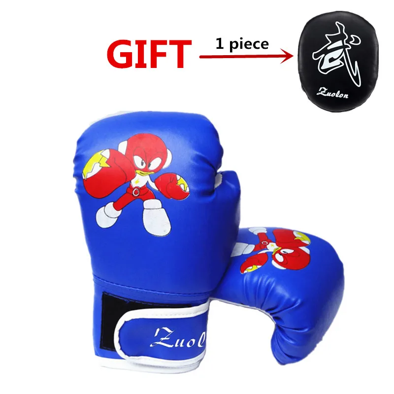Детские Боксерские перчатки из искусственной кожи с рисунком для детей от 3 до 10