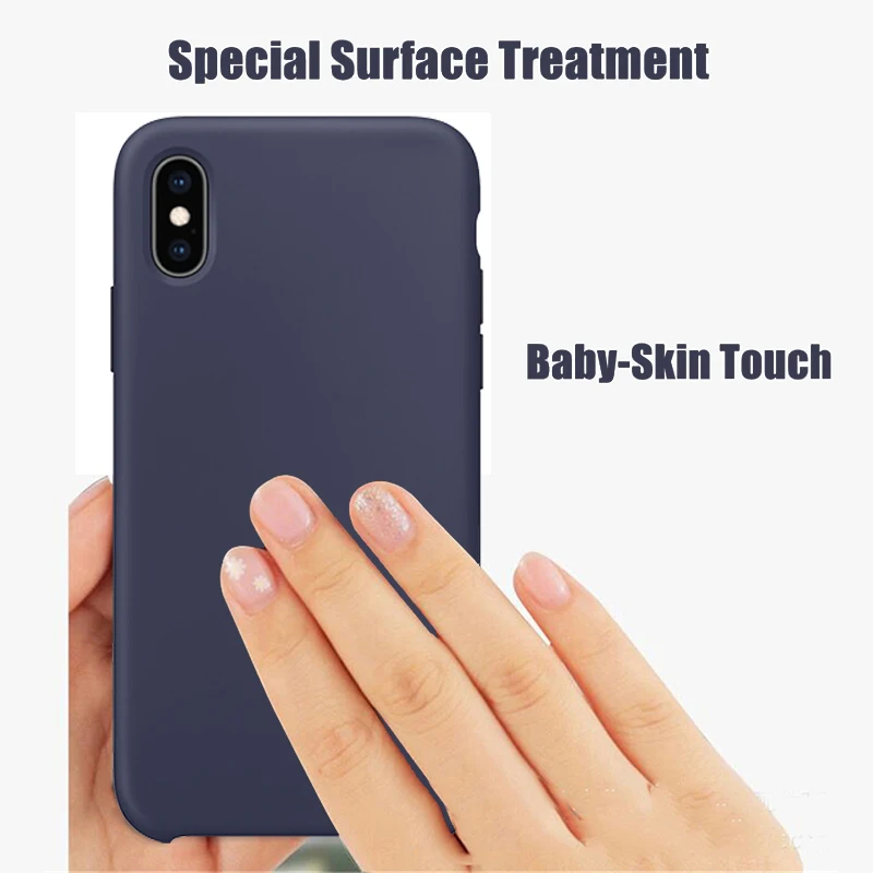 Роскошный оригинальный официальный силиконовый чехол с логотипом для iPhone 7 8 Plus