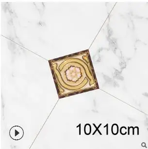 10 шт. DIY обои плитки стикер 12X12 см водонепроницаемый самоклеющиеся стены разрыв красота шов 3D стикер для ванной комнаты Кухня Декор - Цвет: 10X10CM