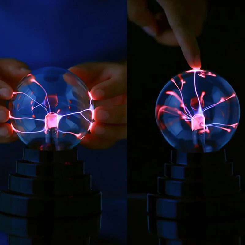 Плазменный шар лампа светильник прикасаясь к чувствительной Туманность сфера