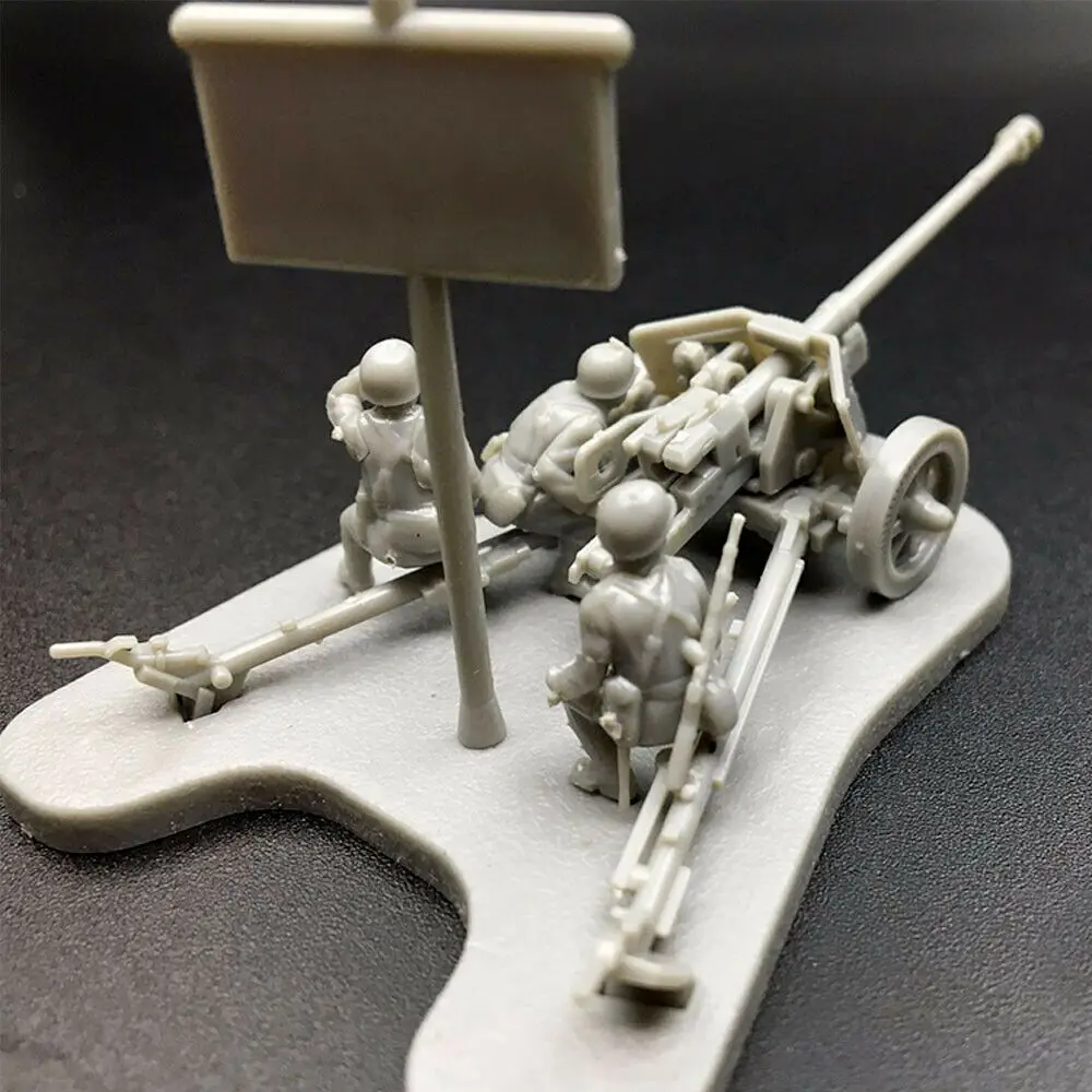 4D 1: 72 вариант PAK40 Сборная модель пушки сборные игрушки Пазлы Строительные кирпичи Игрушечная модель