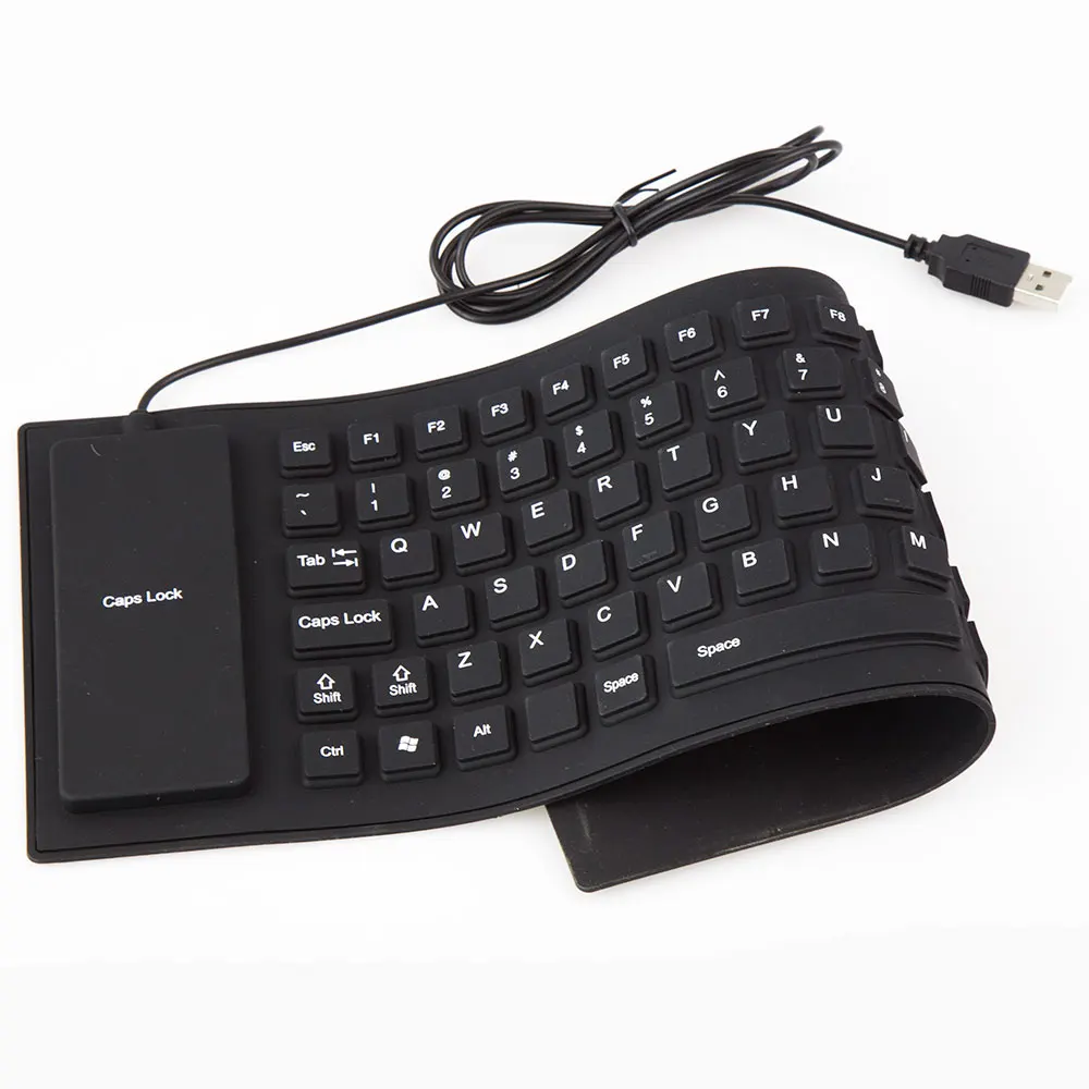 Dmyco 85 клавиш русские клавиши провод USB интерфейс силиконовая клавиатура Русская