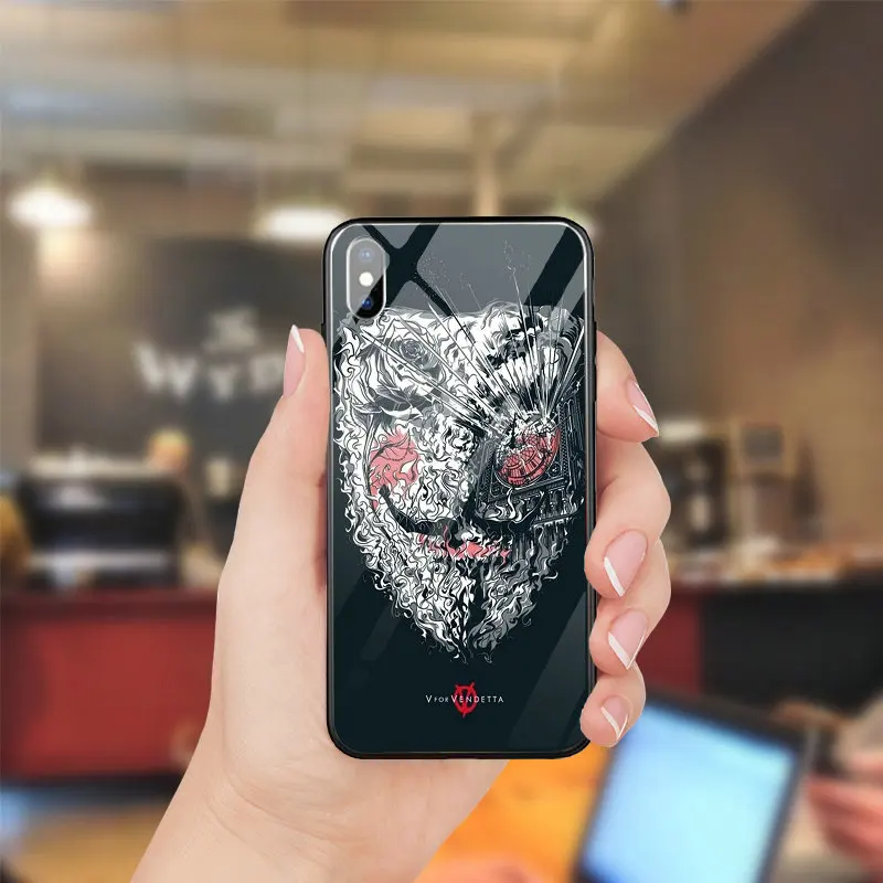 Закаленное Стекло Мобильные аксессуары чехол для iPhone 5 5S SE 8 7 6 S Plus X XR XS Max 10 Coque
