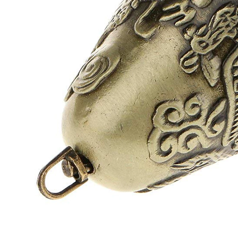 Мини Фэн Шуй китайский талисман дракон колокол и Феникс фигурный