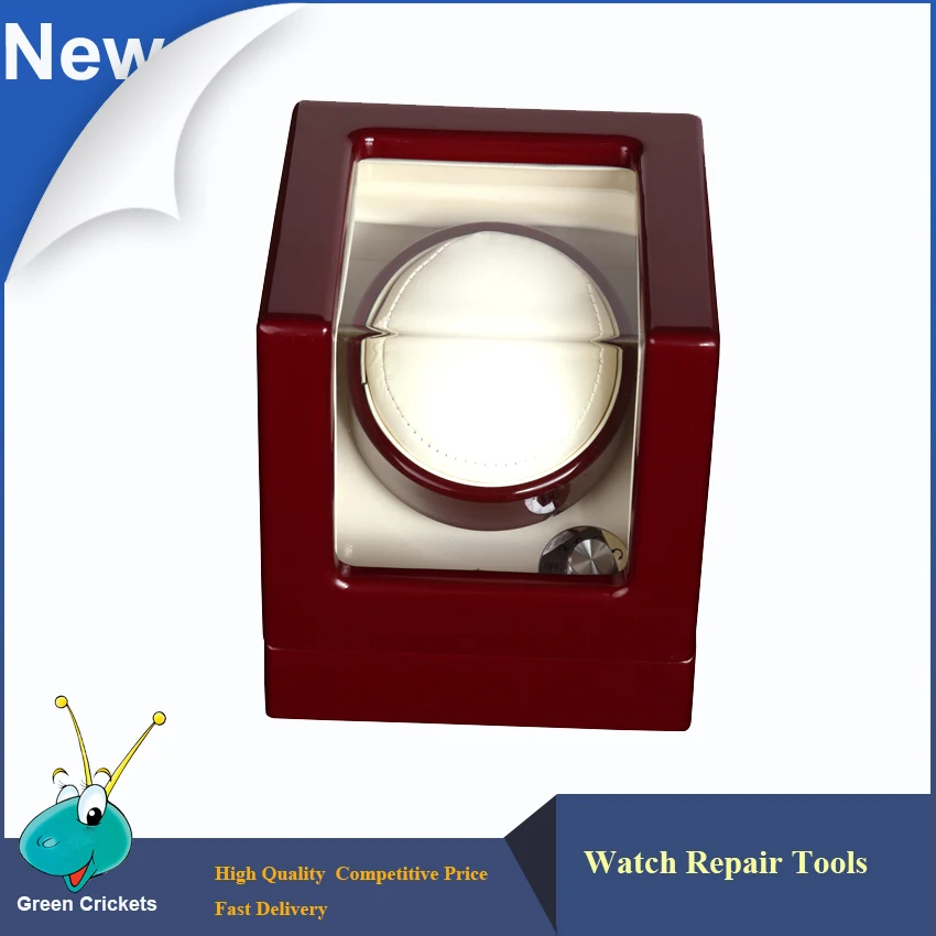 

2016 Latest Red 1+0 Specular paint Wooden Automatic Watch Winder,Quiet Motor 5 Mode mechanical watch Winding Watch Winders