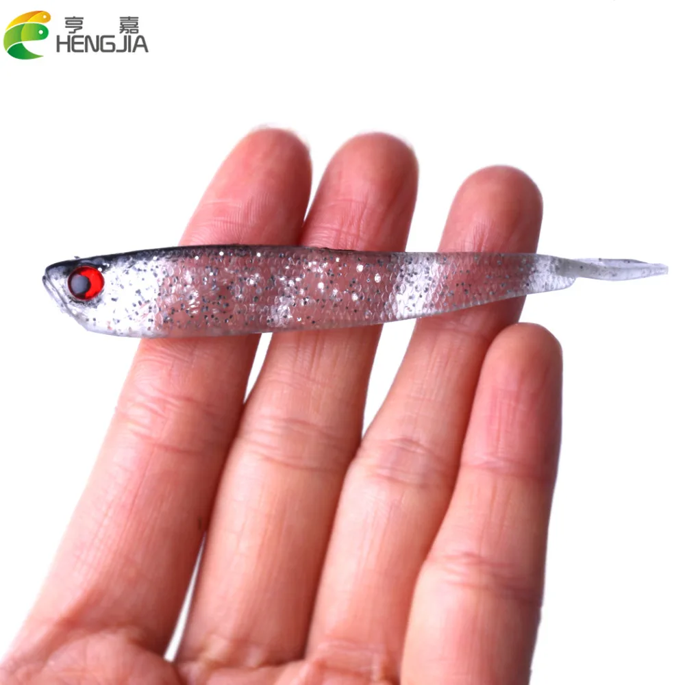 

HENGJIA 10 шт. 3,6 г/10 см искусственная мягкая резиновая пластиковая искусственная приманка для рыбалки рыболовные снасти