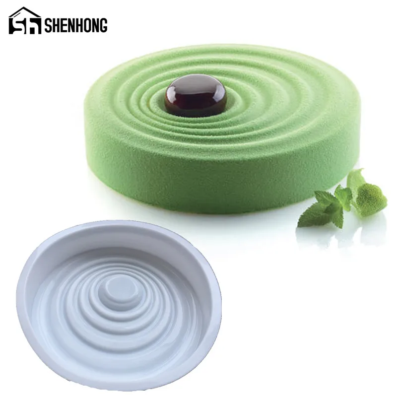 Силиконовая волнистая форма для торта 3D мусса спиральные формы мороженого