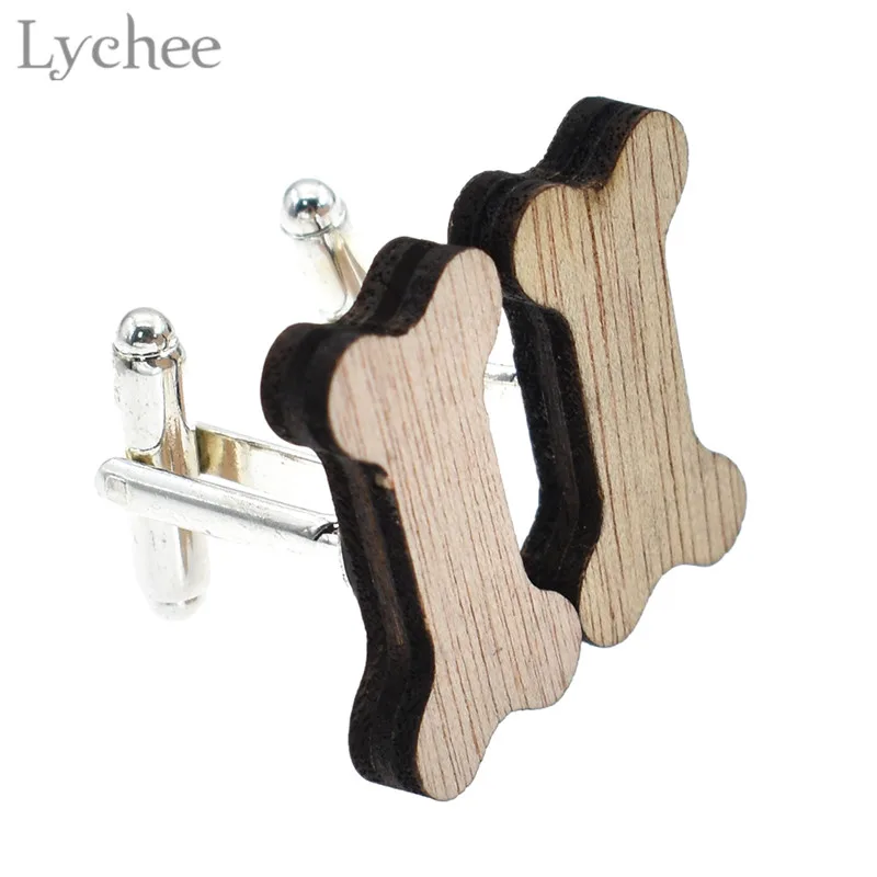 Lychee 1 пара Запонки в форме животных из мультфильма милые запонки унисекс сердца d