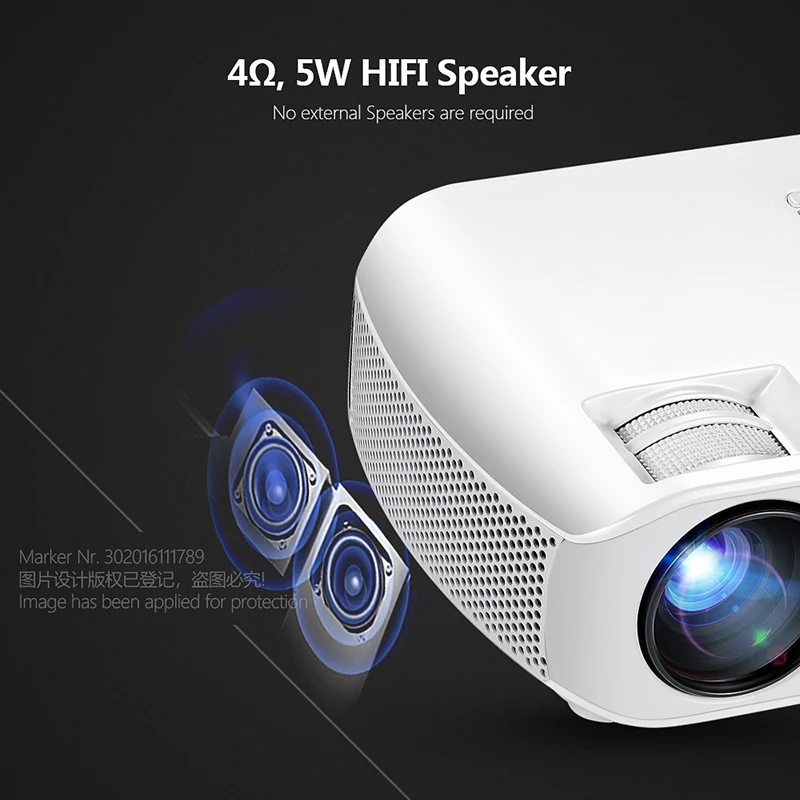 Проектор AUN MINI F10/UP 1280*720P Android 7 1 (2 ГБ + 16 ГБ) Wi Fi светодиодный проектор для домашнего