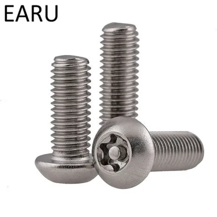 304 stainless steel anti-theft screws Bolt round Pan plum Six-Lobe Security Head with needle core M3*4/5/6/8/10/12/14/16/18-25mm |
