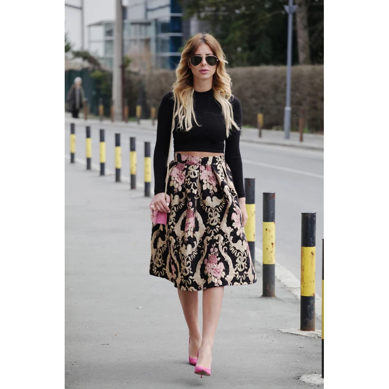 Летняя юбка 2018 горячая Распродажа сексуальные женские цветочные юбки осенние