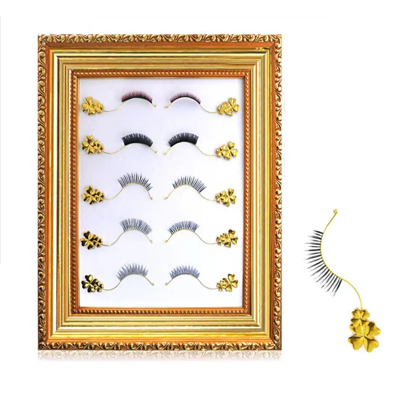New False Eyelash Display Board Showing Shelf Extension Planting Eyelashes Gold Test Strip Metal Magnetic | Красота и здоровье