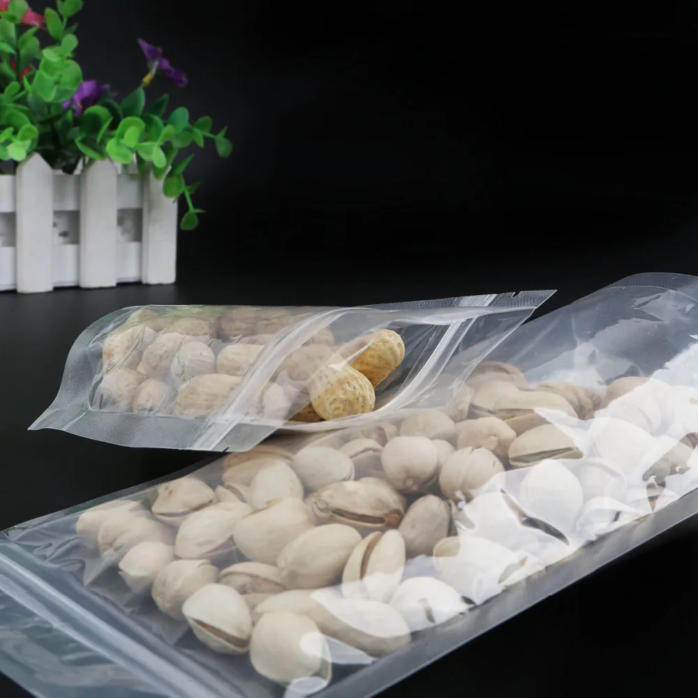 10 шт прозрачный полиэтиленовый пакет стоячий пластиковый пакет Ziplock упаковка для ювелирных изделий пластиковые маленькие мешочки подарочный пакет