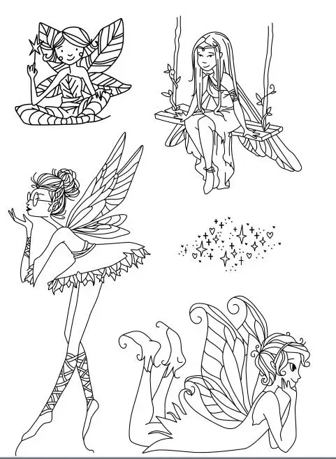 Прозрачный силиконовый штамп с изображением девочки ангела, сделай сам, скрапбукинг, декоративный фотоальбом A0758 Прозрачный силиконовый штамп с изображением девочки ангела, сделай сам, скрапбукинг, декоративный фотоальбом A0758