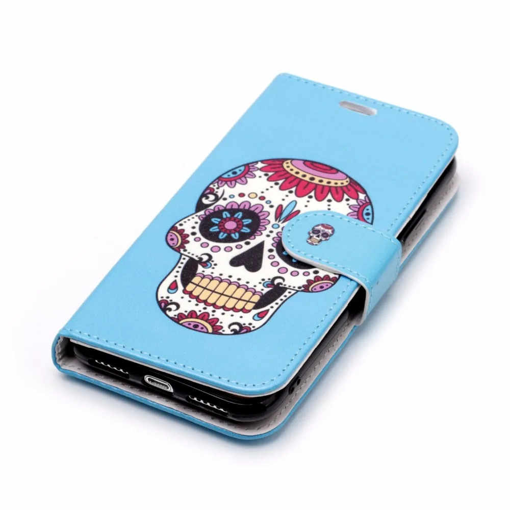 Съемный чехол с магнитной застежкой для iPhone X XS Max XR 8 7 6S Plus кожаный кошелек узором