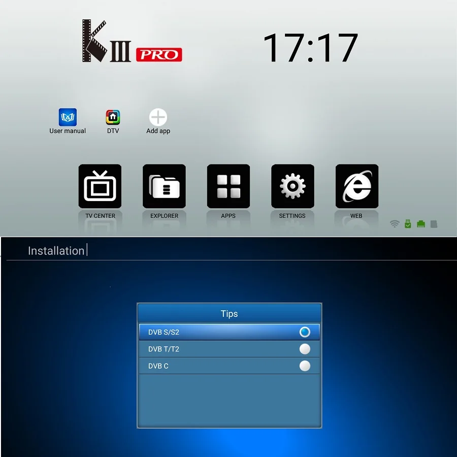 MECOOL KIII PRO DVB-S2 DVB-T2 DVB-C Android 7,1 ТВ приставка декодер 3 Гб 16 Гб Amlogic S912 Восьмиядерный 64 бит 4 к комбо K3 Pro телеприставка
