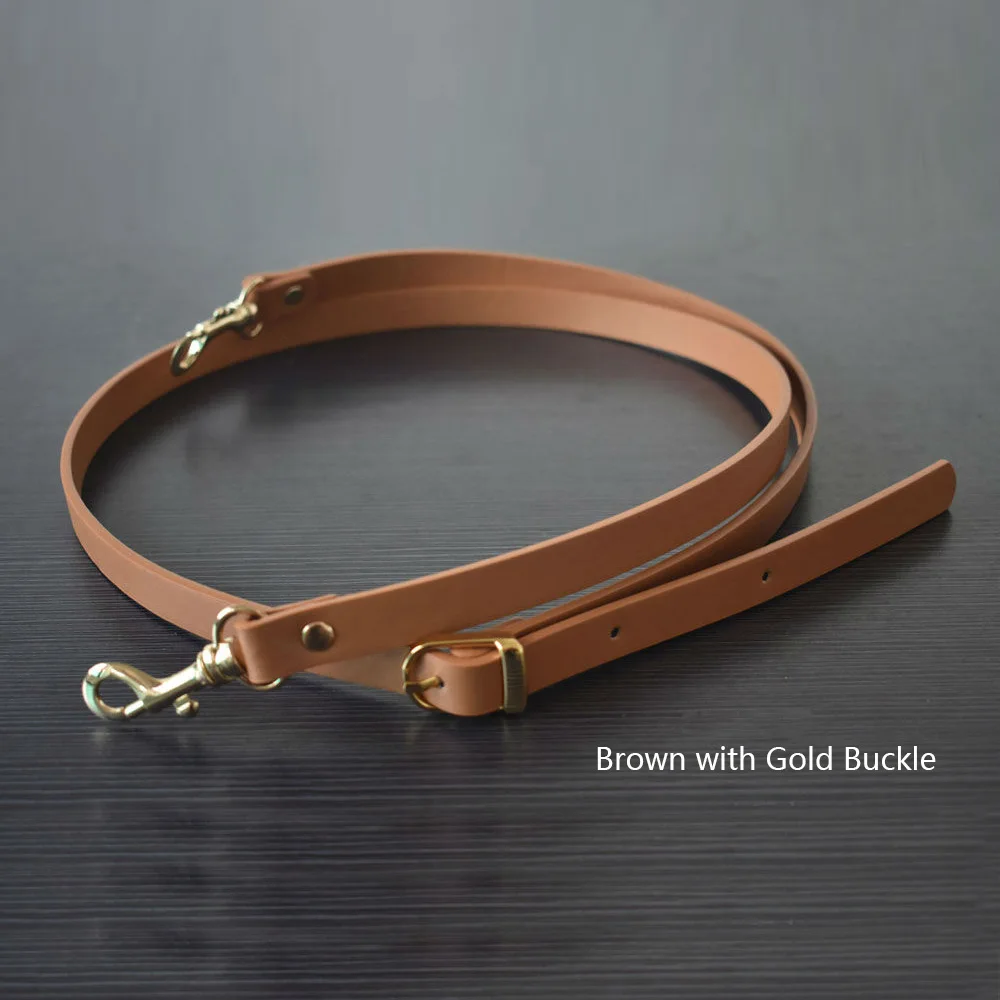 Tan-Gold Buckle 135 см регулируемый кожаный ремень сумки Наплечные ремни для сумок ручной работы Замена золотистой пряжкой детали для сумок Аксессуары для девочек Tan - Цвет: Tan-Gold Buckle