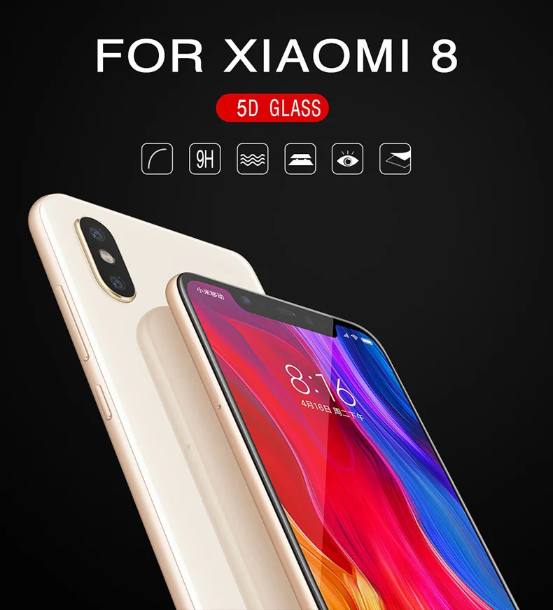 9D закаленное стекло для Xiaomi mi 8 Lite Защита экрана для Pocophone F1 стекло для Xio mi Red mi Note 6 Pro 6A 5 8 mi A2 Lite