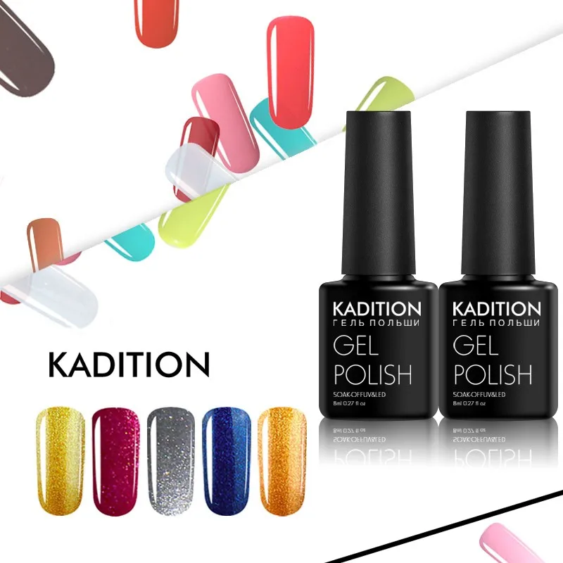 KADITION Горячая продажа продукта Гель-лак для гель ногтей 3-в-1 за один шаг УФ
