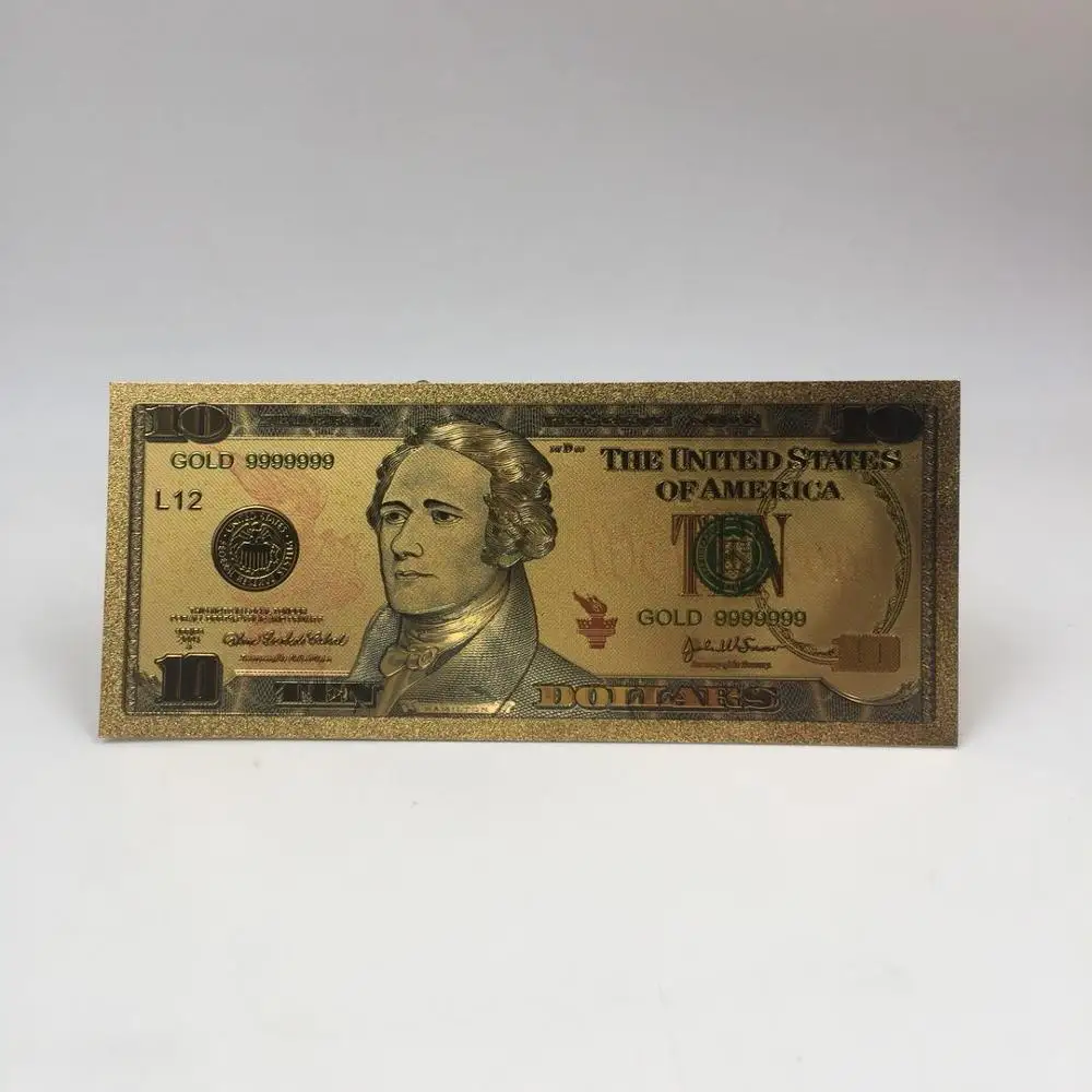 1 шт. Счастливый Китайский год со Свинкой Пеппой год USD2 доллар Счастливого Рождества банкноты денег от Санта-Клаус - Цвет: USD 10