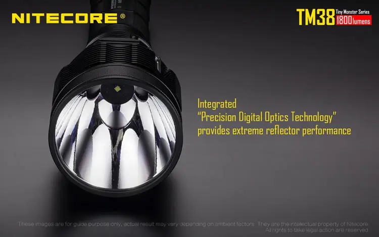 Найдите светильник NITECORE TM38 XHP35 HI D4 MAX. 1800LM фонарь дальность луча 1400 измеритель перезаряжаемый фонарик с аккумулятором
