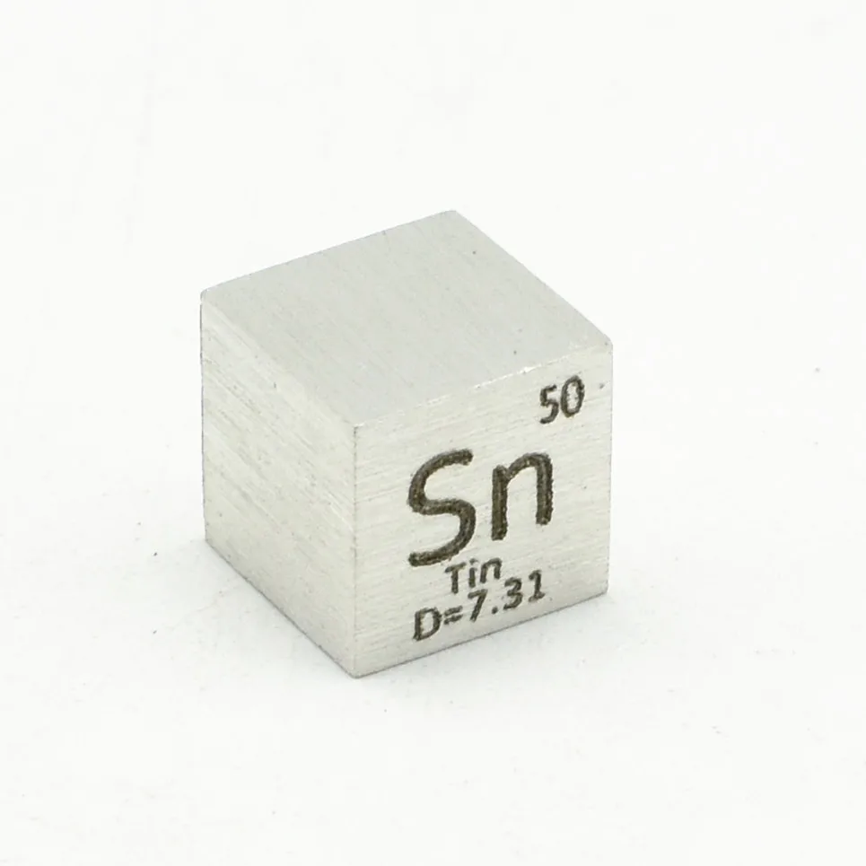 10MM CUBE TIN Чистый элемент плотность кубик 10 мм Металл для сбора свинец C Al Ni Ti Mo Cu Fe Sn Cr Bi Co Nb ручной работы сделай сам периодически Таблица элемент - Цвет: 10MM CUBE TIN