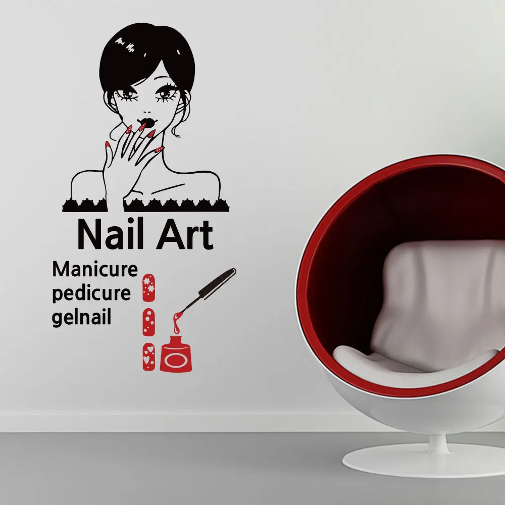 

Carton Wall Sticker Nail Art Manicure Nail Wall Decoration Stickers Wall Decals Murals