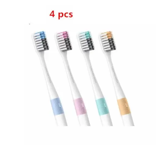 4pcs Xiaomi Doctor B зубная щетка с футляром для путешествий, чехол с басами, зубная щетка, 4 цвета, для умного дома xiaomi - Цвет: 4pcs