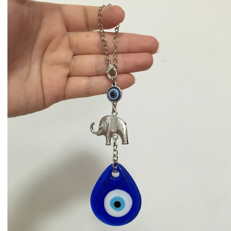 Турецкий зло голубой глаз Стекло Шарм Слон автомобиль амулет Назар Арабский