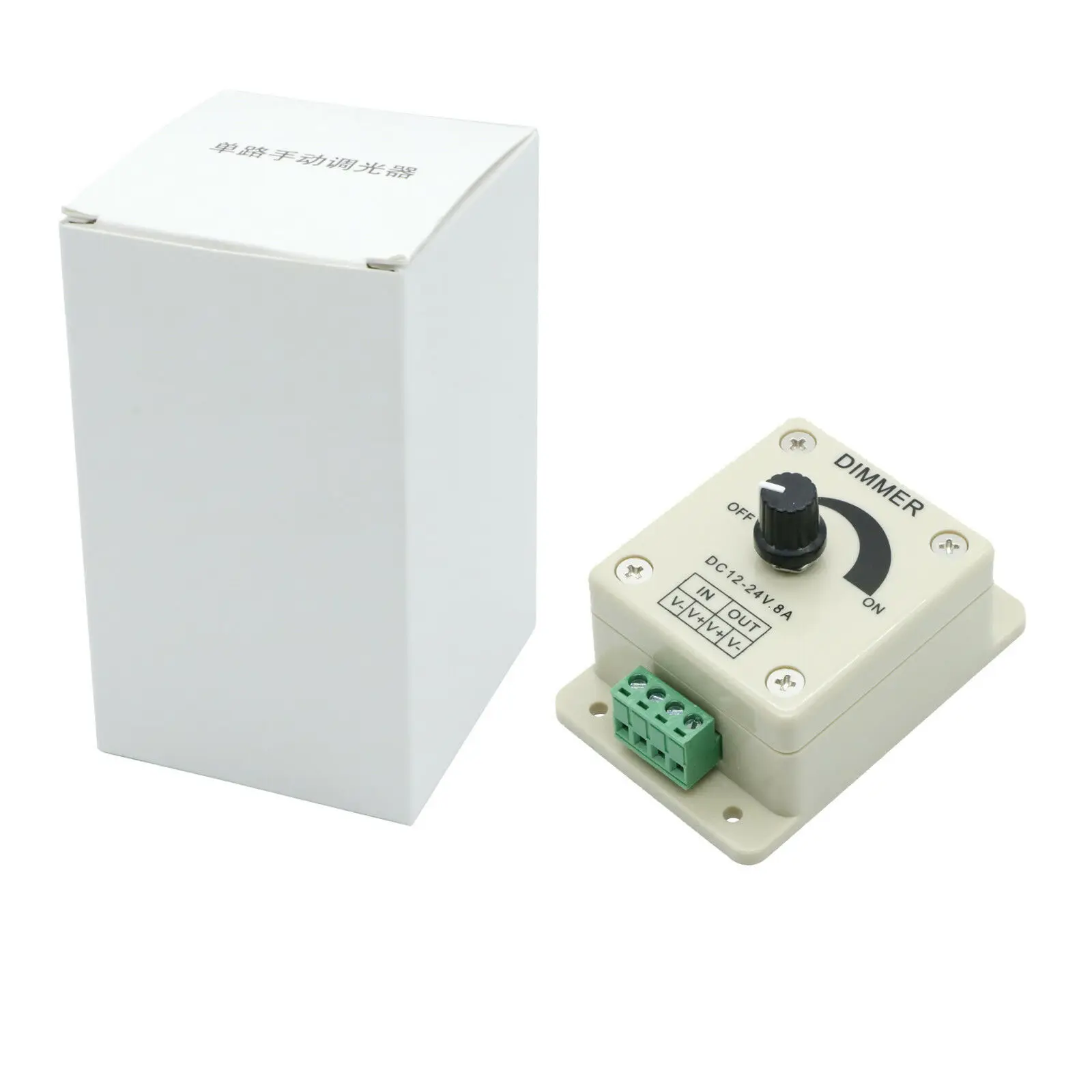 12V 24V светодиодный диммер переключатель 8A Напряжение регулятор регулируемый turbo