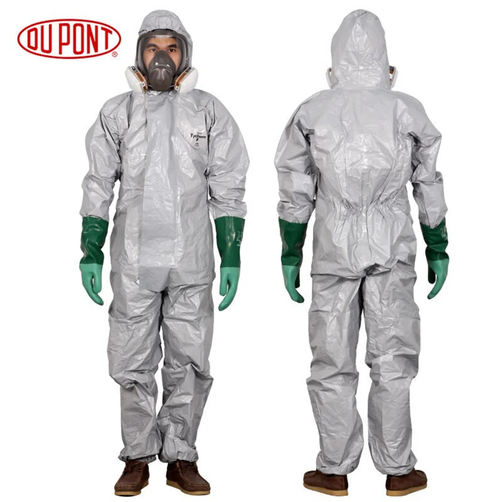 DuPont Pro защитная одежда рабочая одежда Защитный Комбинезон химическая защитная одежда с капюшоном серная кислота щелочь водонепроницаемый