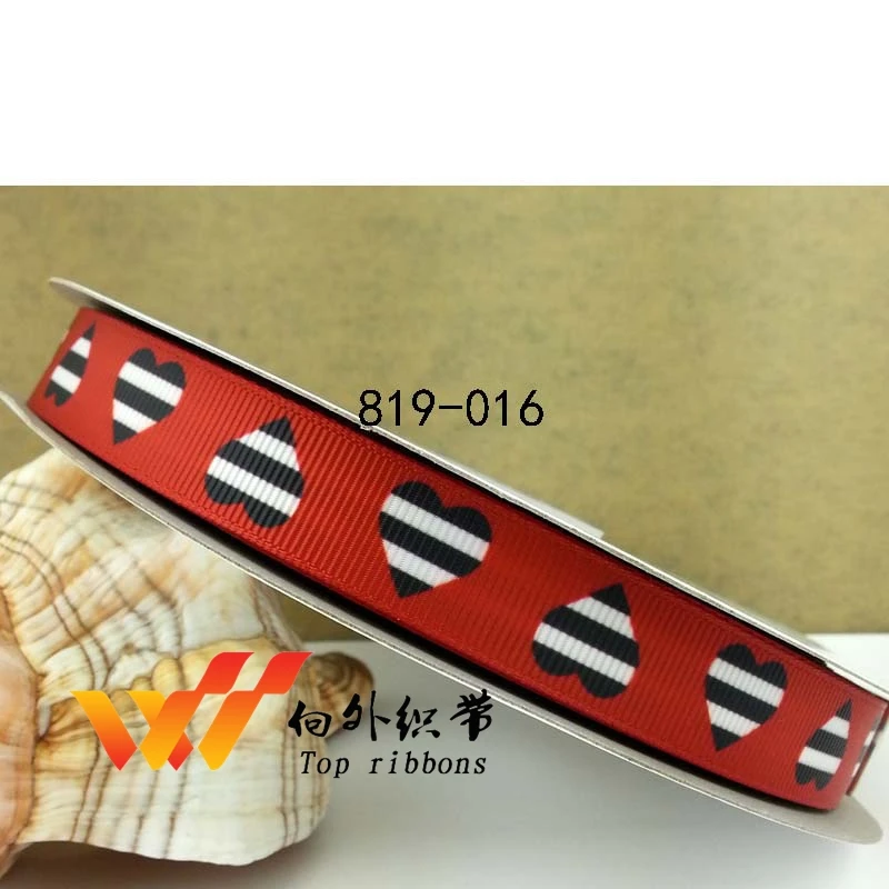 ribbons Free shipping 50 yards 5/8&quot dot Printed grosgrain ribbon 819-016 | Дом и сад