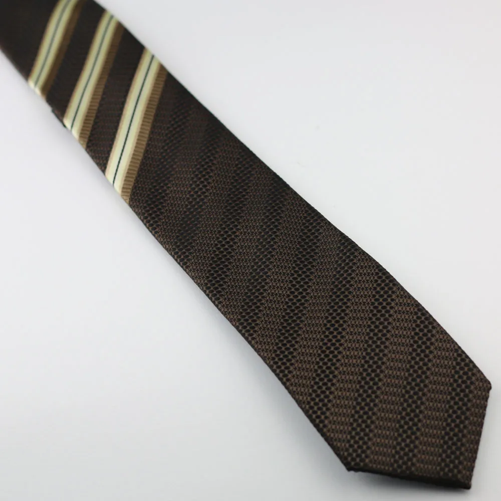 Галстуки LAMMULIN мужской узкий галстук новый дизайн уникальный коричневый в клетку
