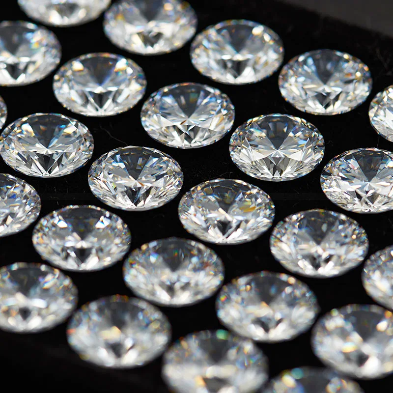 Настоящий Муассанит россыпью камня для ювелирного магазина 0.3ct до 3ct F цвет VVS1 класс Высокое качество Муассанит с сертификатом